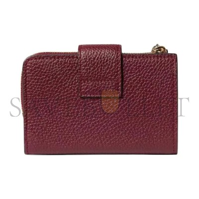 GUCCI MEDIUM DOUBLE G WALLET WITH BAMBOO 739498 (13*8.5*2cm) GUCCI MEDIUM DOUBLE G WALLET WITH BAMBOO 739498 (13*8.5*2cm)